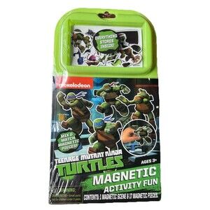 Teenage Mutant Ninja Turtles TMNT Magnetic Activity Fun 17 Magnets 1 Scene Rare